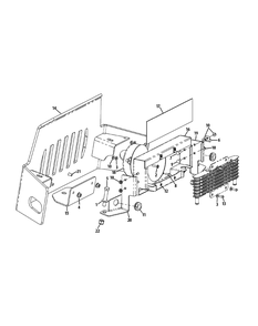 Bumper Assembly Diagram and Parts List for S7237-KW 53CI8DU8050-37HP Cub Cadet Lawn Tractor